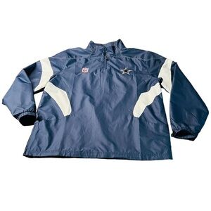 NFL ONFIELD REEBOK MENS DALLAS COWBOYS PULLOVER WINDBREAKER SIZE 2XL